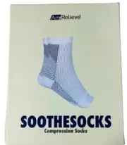 (2) - AMRELIEVE SOOTHESOCKS S/M NEW SEALED COMPRESSION SOCKS FEET ANKLE THERAPY