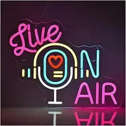 Sign Lamp Live On Air Neon Sign Broadcast LED Dimmable Light USB for Wall Art Decoration for Live Room Game Room Livingroom Studio Office 39cm×30cm