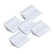 Magnetic Data Card Holders, 1 x 2 Inches, White, Pack of 25 Holders