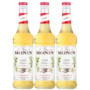 Monin Vanilla Syrup Fine Vanilla Note Baking 700ml 3er Pack