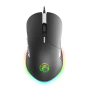 X6 High configuration USB Wired Gaming Mouse Computer Gamer 6400 DPI Optical Mice for Laptop PC Game Black