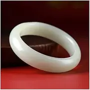 [Generic] White Jade Bracelet Ladies Hetian Nephrite Bracelet Jade Bracelet Gift (Color : D, Size : 60-62mm)