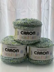 Lot Of 3 Caron Coconut Cakes Hawaiian Punch Cotton Polyester 4 Medium Yarn