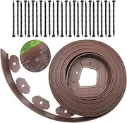 Landscape Edging Tall Wall, Garden Edging Border,Flower Bed Edging Lawn Edging Lawn Borders No Dig Landscape Edging Border Wild Flower Garden Border Paver Edging Flower Bed Borders(Black-33ft)