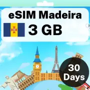 eSIM Madeira - 3 GB - 30 Days - Travel eSIM | QR code activation