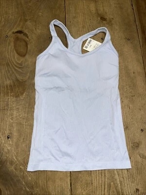 Lululemon Ebb To Street Tank Sky blue Plsb Sz 8 NWT $68