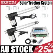 Dual Axis Solar Tracking Tracker Kit: 2X8" 6000N 12V Linear Actuator &Controller