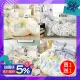 買1送1【eyah 宜雅】台灣製100%極致純棉床包枕套組-單/雙/大 均一價