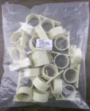 Bag of 25 IPS Water-Tite 83013 2 Hole Pipe Clamp, 1-1/2" CTS Pipe/Tube, New S5