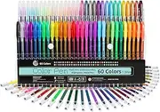 AivaToba Gel Pens, 60 Colors Gel Pen Set, Fine Tip Gel Markers for Children/Adults Coloring, Drawing, Doodling, Drawing, Journaling, Scrapbooking, Scrapbooking Books