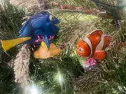 2ct 2024 Disney Finding Nemo (Nemo & Dory) Christmas Tree Ornaments - New