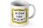 Friends How You Doin? Mug (White/Black/Yellow) (One Size)