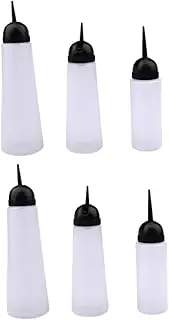 ERINGOGO 6Pcs Hair Dye Applicator Bottles for Hair Coloring and Dry Cleaning Durable Shampoo Scale Bottles for Salon and Home Use