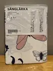 Ikea SANGLARKA Curtains w/ tie-backs, 1 pair, butterfly/white blue 47x98 " - NEW