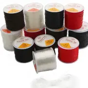 100 Meter Color Crystal String Stretch Elastic Beading Cord Thread 0.6mm-1mm