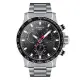 TISSOT 天梭 SUPERSPORT CHRONO 賽道王者三眼計時腕錶-銀黑-45mm-T1256171105100