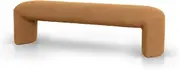 Everet 1.5m Long Ottoman Bench - Brown Boucle