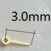 3pcs 3.0mm Golden Watch Small Second Hands for Miyota JS15 Quartz Movement Watch