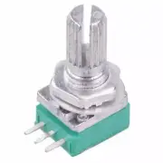 100K Logarithmic 9mm Potentiometer Knurled 6mm Metal Shaft