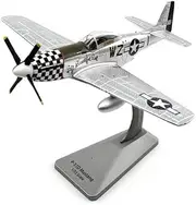 Replica Pre-Build Aircraf 1/72 for Scale Die-cast Metal Land Cruiser P-51D Mustang Fighter P51 Replica Alloy Airplane Military Model Display Collectible Gift Collection Gift Display