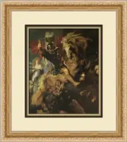 Peter Paul Rubens St. George and the Dragon Custom Framed Print