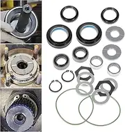 Axle Bearing Seal And Small Parts Kit for Ford 1998 1999 2000 2001 2002 2003 2004 F250 F350 Super Duty Excursion Dana50 60 Front Axle Knuckle Tube, Front Oil Seal Set With Leaf Spring Front Suspension