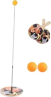 1 Set Interactive Wooden Table Tennis Trainer Creative Indoor Slapping Game for Enhances Skills Reflexes and Coordination Fun Family Activity Random Style