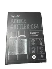 Carbonating Bottles 2Pck 0.5L - Compatible, Drink mate, Wassermaxx