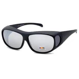 【SUNS】台灣製偏光太陽眼鏡 包覆式太陽眼鏡 水銀鏡面 抗UV400/可套鏡(防眩光/遮陽/眼鏡族首選)