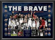 MELBOURNE VICTORY 2017/18 A-League Champions Framed Limited Edition print