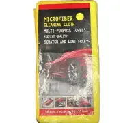 Yellow Microfiber Towels 16" x 16" 15 pcs for Car & Cleaning
