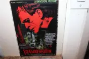 frankenstein the man who made a monster tin sign 11 1/2 x8