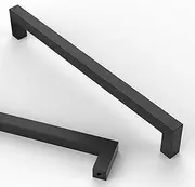 Asidrama 10 Pack 8.8 Inch(224mm) Matte Black Kitchen Cabinet Handles, Stainless Steel Cabinet Pulls Kitchen Cabinet Hardware for Cupboard Drawer Handles Dresser Pulls