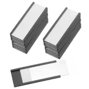 25 Pcs Magnetic Label Holder 2" x 0.7" with Paper Inserts C Channel