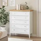 Merryluk Coogee 5 Drawers Chest of Drawer Dressers Tallboy Storage Cabinet