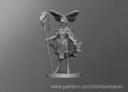 Entomancer Female Druid Adventurer NPC 28mm Scale DND D&D Miniature SB