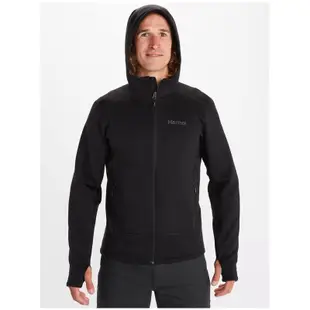 全新男款Marmot Olden Polartec Power Stretch Pro刷毛保暖連帽外套- 黑色 M號