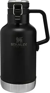 [STANLEY] Classic Vacuum Growler, 3.7 gal (1.9 L), Matte Black, Ice Container, Carbonated Beer, Cold Insulation, Camping, Dishwasher Safe