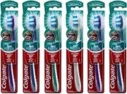 Colgate 360 Whole Mouth Clean Toothbrush, Ultra Compact Head, Soft (Colors Vary) - Pack of 6