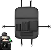 Seat Back Organiser, Car Seat Organiser for Backseat, Car Storage Organiser, Travel Accessories, Dirt-Resistant Organiser with Folding Table for Child Car Seats, Waterproof Organiser for Sna
