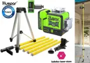 Lot Level Laser Huepar P03CG 3D Green Bluetooth + Cane lp36 +1 Receiver