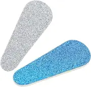 LOORGVEL 2pcs Scissor Covers Sparkle Faux Protection for Embroidery Needlework and Sewing Scissors Scratch Resistant Shear Cases for Eyebrow and Nail Clippers Silver