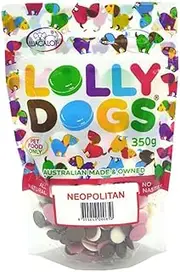 Lolly Dogs Neopolitan Drops 350 g