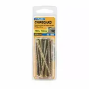 Zenith 10G x 75mm Countersunk Rib Head Chipboard Screws - 14 Pack