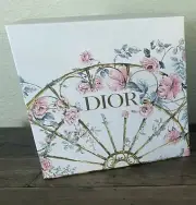 NEW! Christian Dior Gift Box Floral White Gold GIFT BOX With LID!