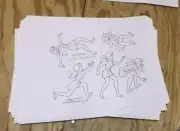 Jossie and the Pussycats Apx 70 pages Model Sheets Xerox