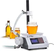 VEVOR Liquid Filling Machine, 50-5000 g Weighing Capacity, Automatic Bottle Filler Machine Bottling Machine Gear Pump Digital Control for Honey, Oil, Wine, Detergent, Viscous Liquids (Single Nozzle)