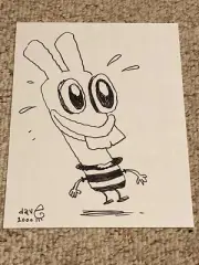 DAVE COOPER Signed ORIGINTAL ART SKETCH!!
