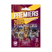 Brisbane Broncos NRL Premiers 2006 Premiership Replica Trophy Keyring