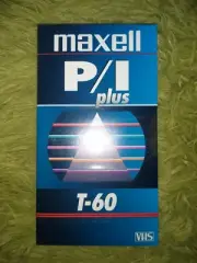 Maxell Professional Media Products, Blank Video Cassette Tape, P/I Plus, T-60